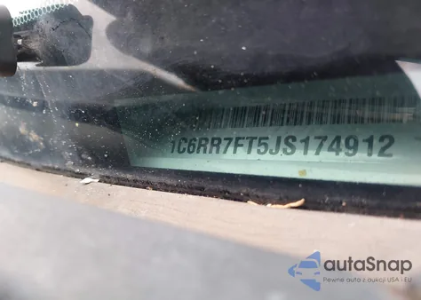 2018 Ram 1500 Express 4X4 6'4 Box from USA, damaged, VIN 1C6RR7FT5JS174912